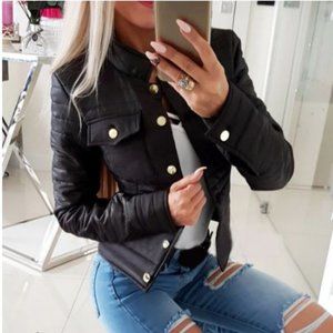 Autumn Slim Fit Cropped Jackets Ladies